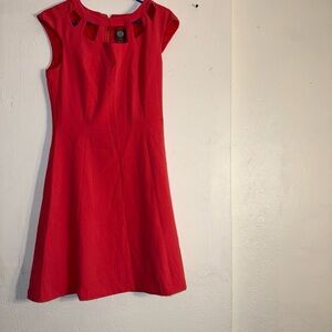 Vince Camuto red Cut Out Mini Dress pre-owned